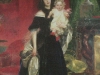 K.Bryullov, Portrait of A.A.Bek with a daughter, from Dark lantern